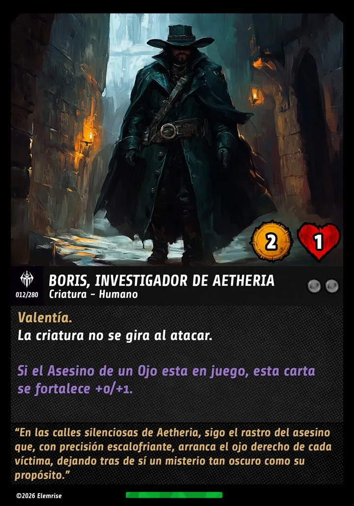 Boris, Investigador de Aetheria